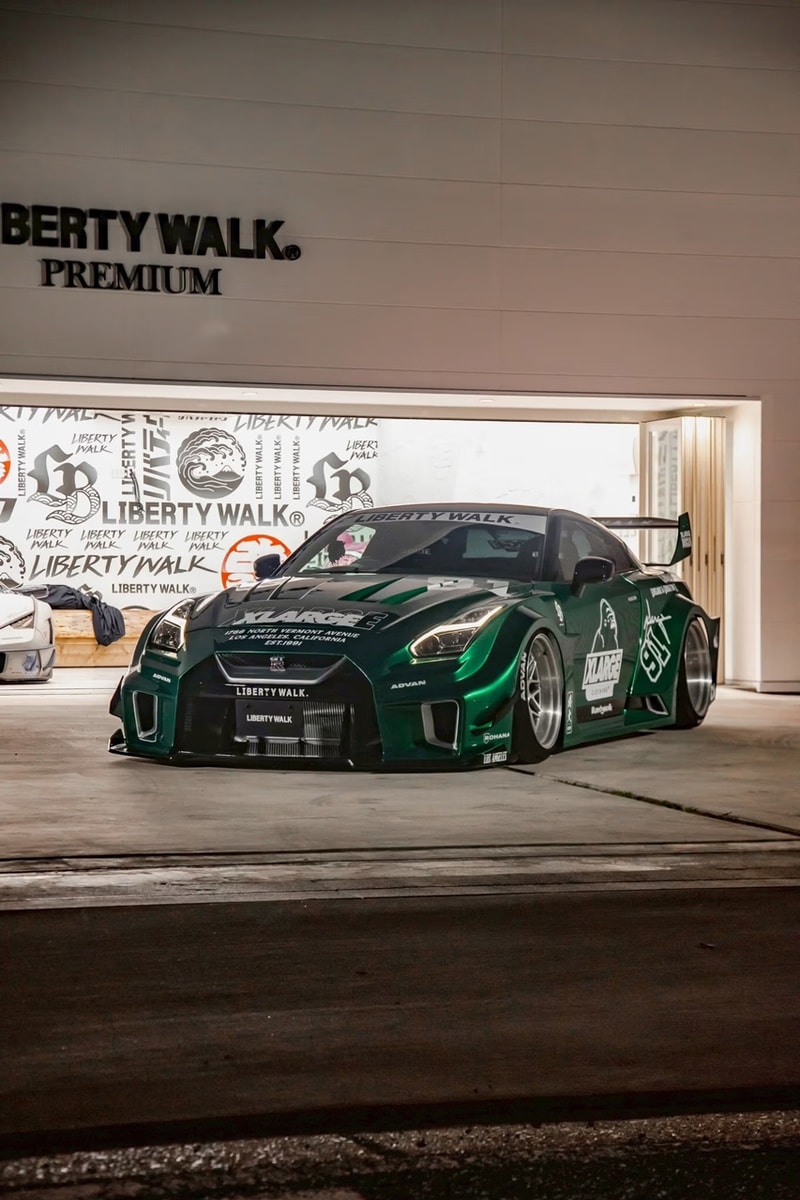 XLARGE LIBERTY WALK Custom Nissan GT-R Car Automotive Body Wrap Apparel T-shirts Skateboard Decks Mini Collector Items 