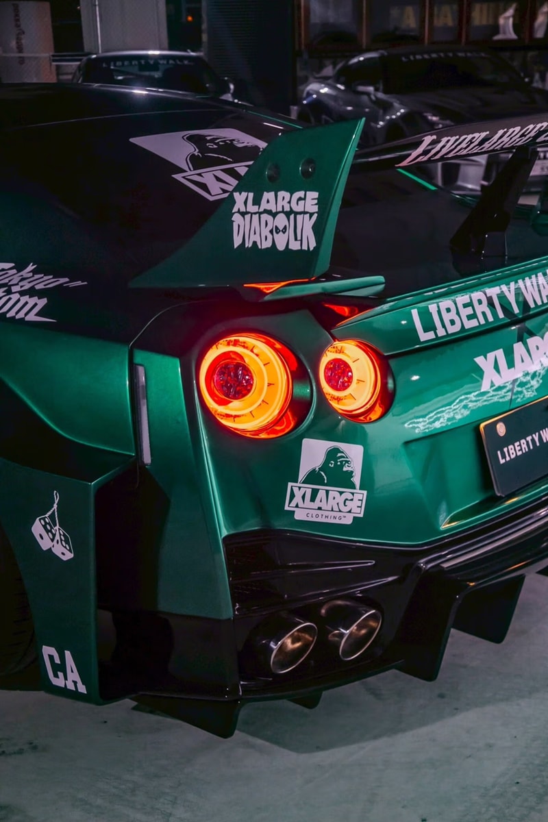 XLARGE LIBERTY WALK Custom Nissan GT-R Car Automotive Body Wrap Apparel T-shirts Skateboard Decks Mini Collector Items 