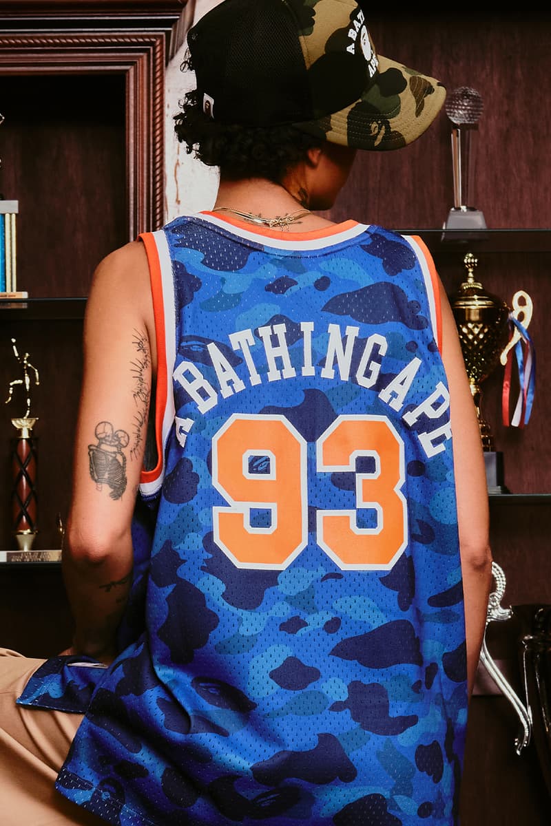 BAPE® x Mitchell & Ness NBA Collection Is Where Streetwear Meets Hardwood Brooklyn Nets, Phoenix Suns, Los Angeles Lakers, and New York Knicks