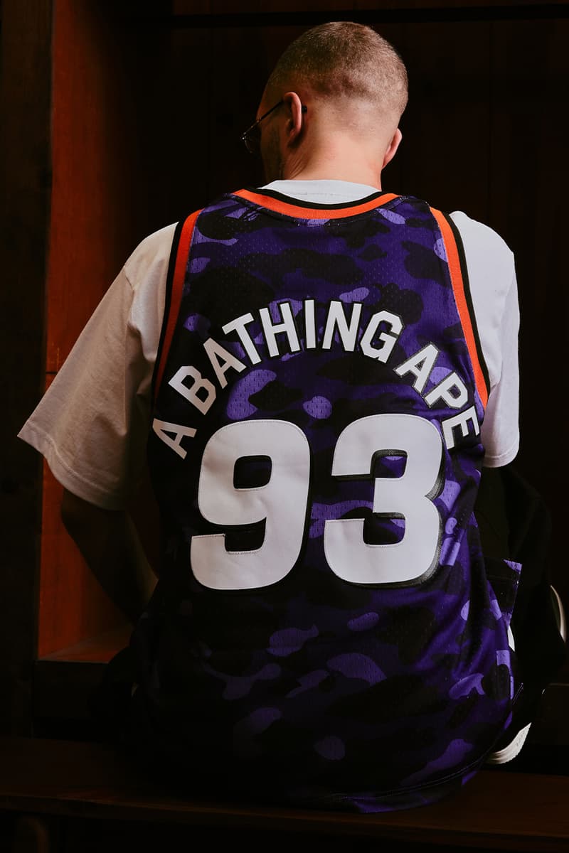 BAPE® x Mitchell & Ness NBA Collection Is Where Streetwear Meets Hardwood Brooklyn Nets, Phoenix Suns, Los Angeles Lakers, and New York Knicks