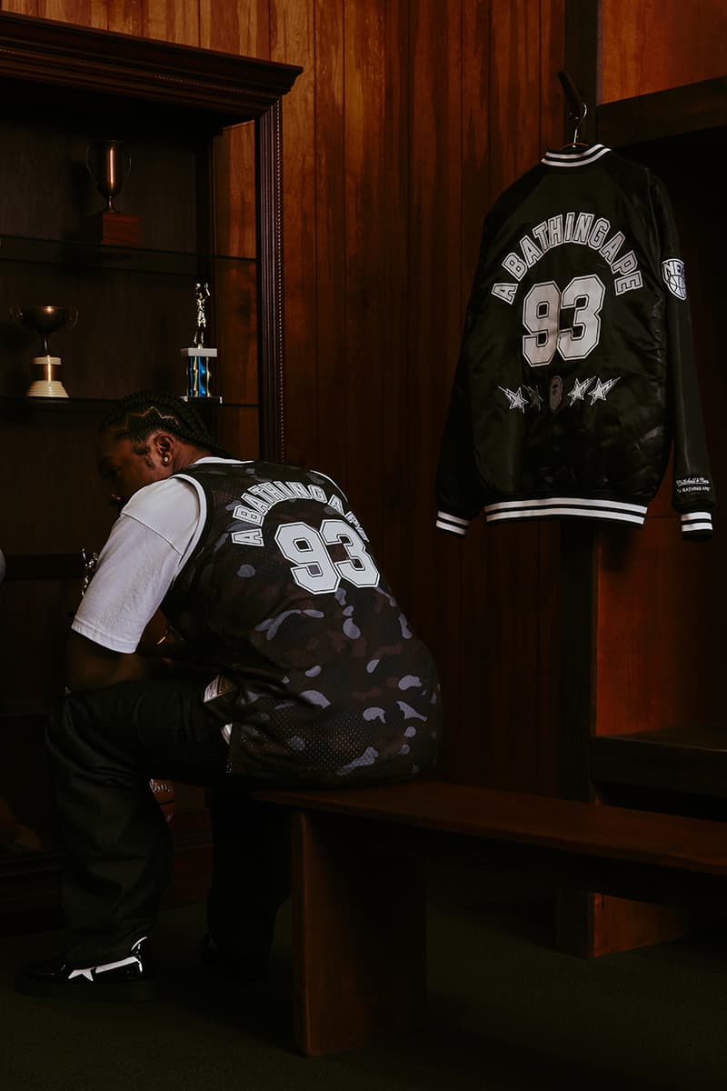 BAPE® x Mitchell & Ness NBA Collection Is Where Streetwear Meets Hardwood Brooklyn Nets, Phoenix Suns, Los Angeles Lakers, and New York Knicks