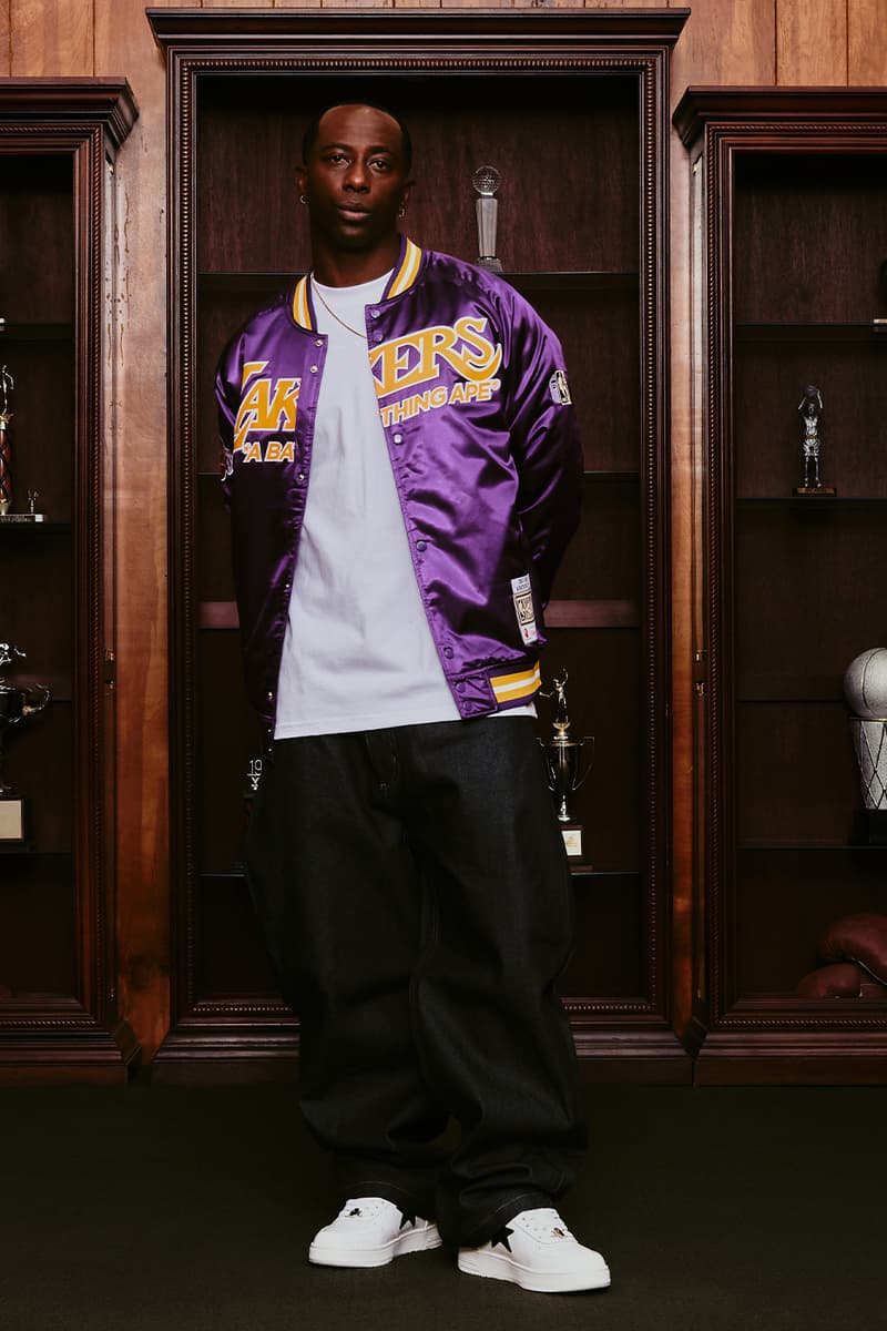 BAPE® x Mitchell & Ness NBA Collection Is Where Streetwear Meets Hardwood Brooklyn Nets, Phoenix Suns, Los Angeles Lakers, and New York Knicks