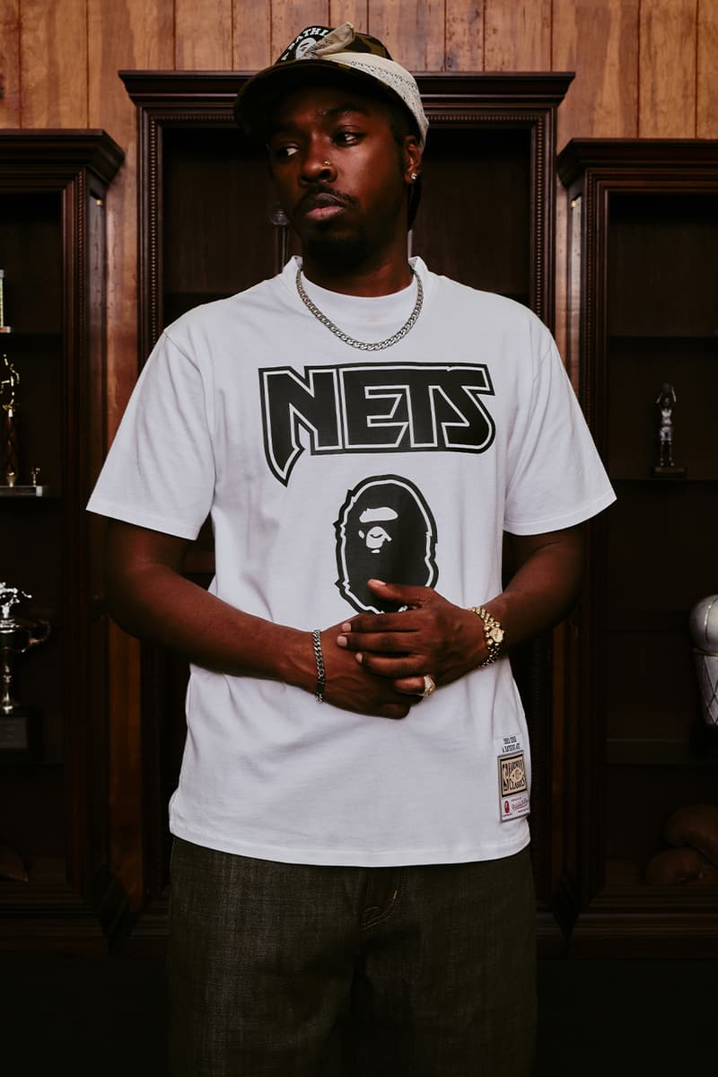 BAPE® x Mitchell & Ness NBA Collection Is Where Streetwear Meets Hardwood Brooklyn Nets, Phoenix Suns, Los Angeles Lakers, and New York Knicks