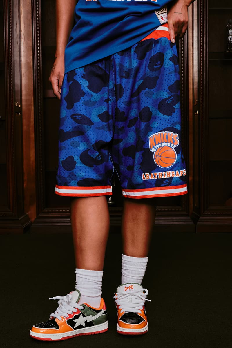 BAPE® x Mitchell & Ness NBA Collection Is Where Streetwear Meets Hardwood Brooklyn Nets, Phoenix Suns, Los Angeles Lakers, and New York Knicks
