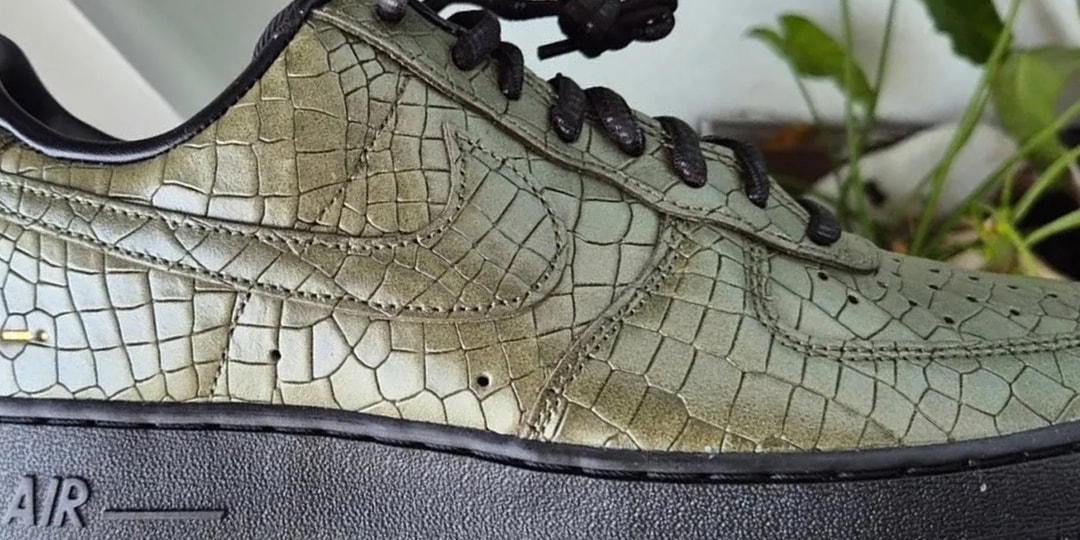 First Look at the Nike Air Force 1 Low "Morse Code Croc Skin"