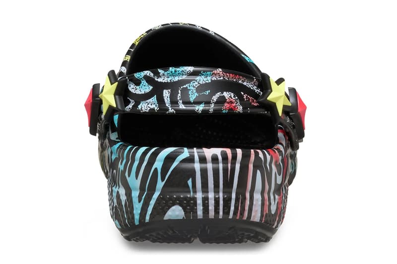 The Slawn x Crocs Classic Clog Has Arrived 211084-001 black/multi color graffiti street art