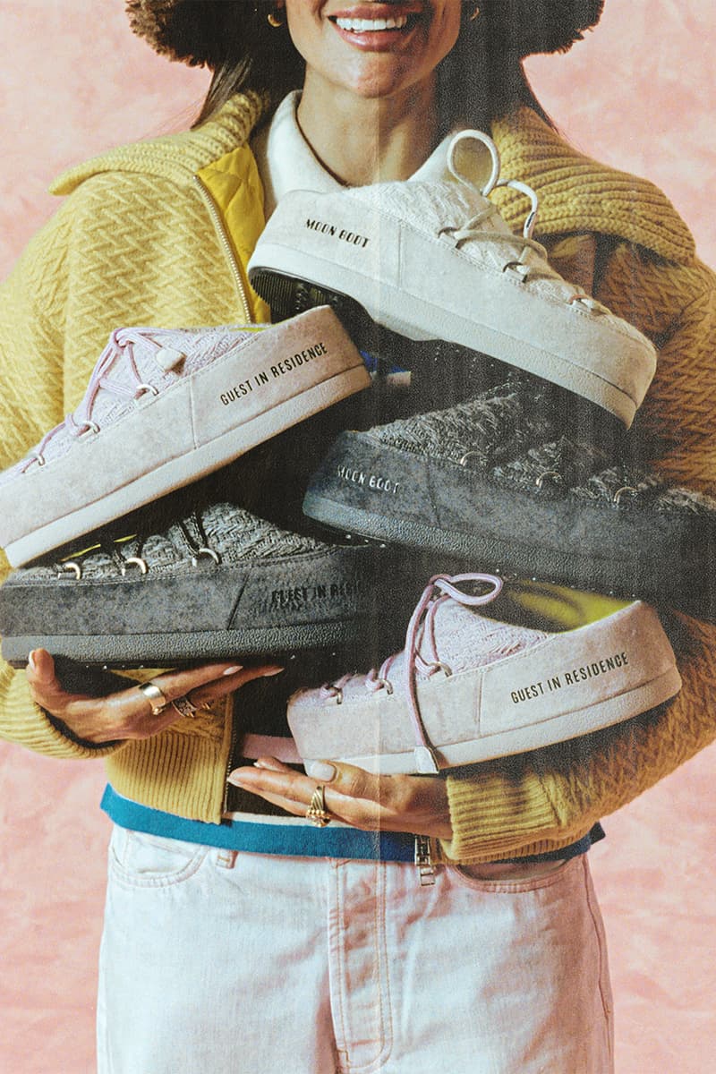 Guest in Residence Gigi Hadid Moon Boot Winter Resort Collection Collaboration Release Info
