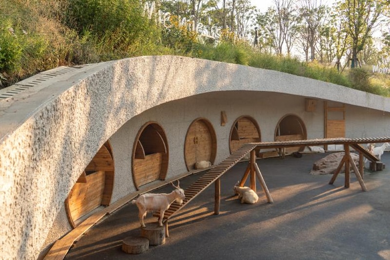 Take a Fantastical Landscape Escape at the LuxeIsland Eco-Farm in China wuhan Zhujia River in Jiang’an District animals urban utopai 