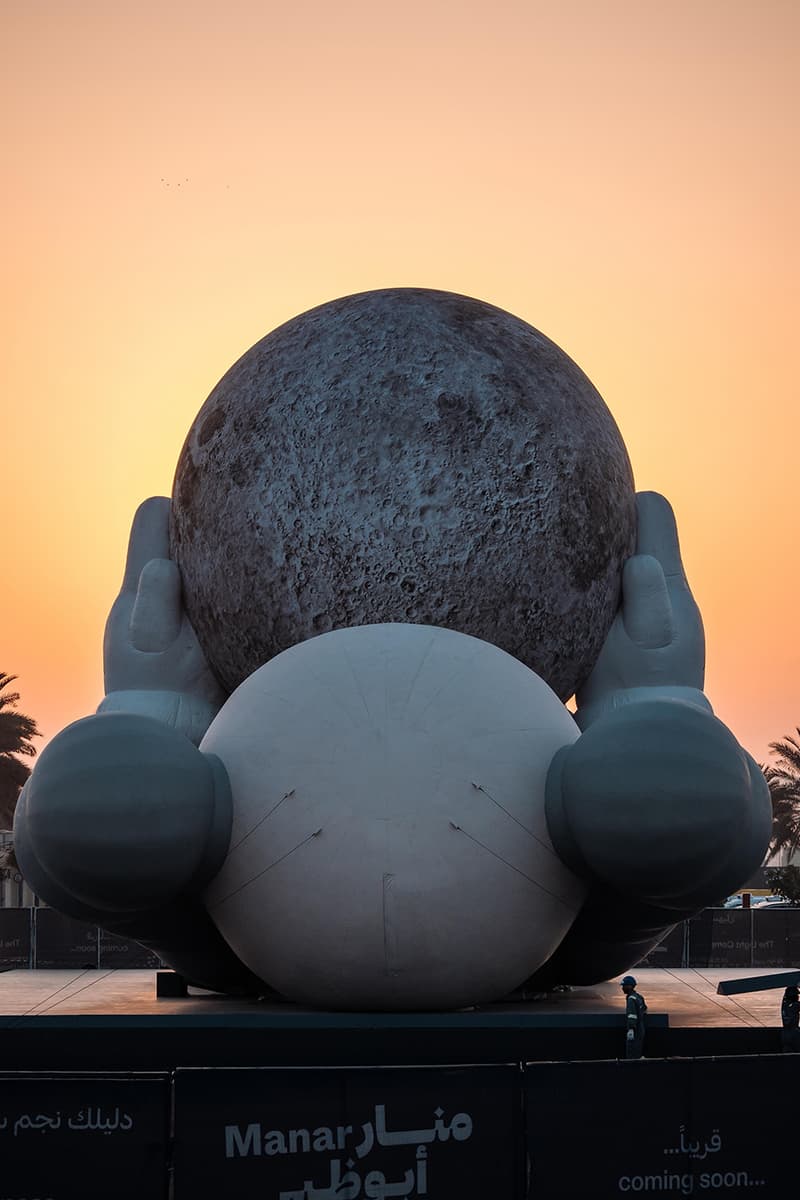 KAWS:HOLIDAY Lands in Abu Dhabi uae souq al mina companion sculpture allrightsreserved arr
