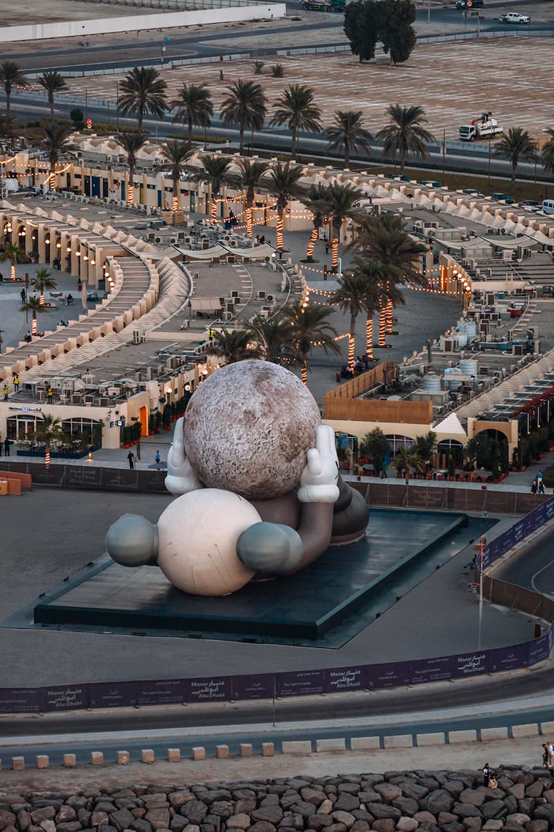 KAWS:HOLIDAY Lands in Abu Dhabi uae souq al mina companion sculpture allrightsreserved arr