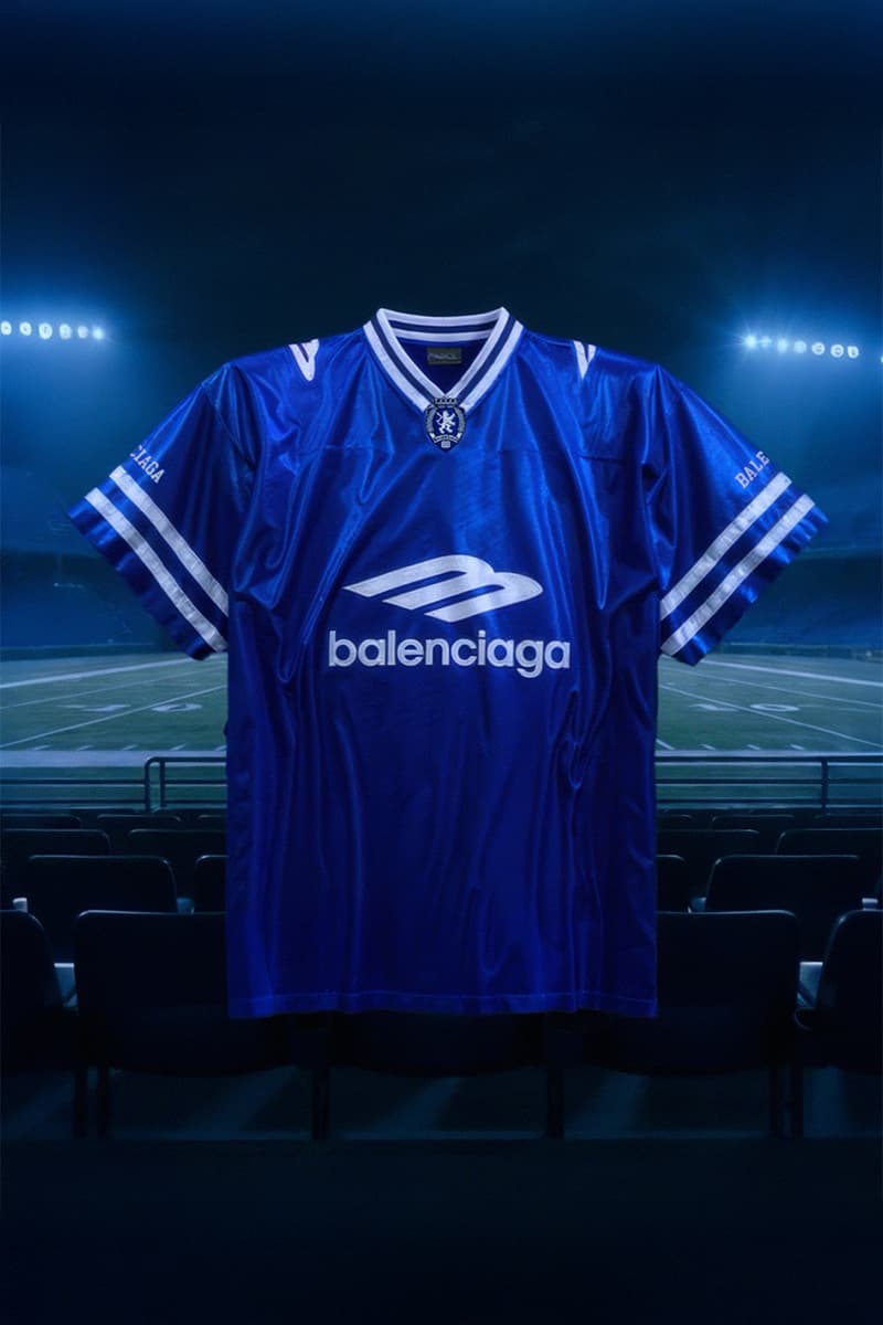 Balenciaga Spring 2026 Football Series Collection Release american football clothing jerseys satin shorts tracksuits