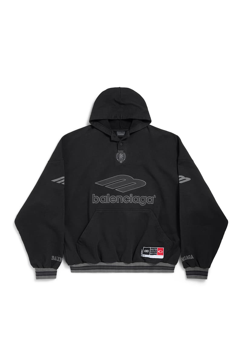 Balenciaga Spring 2026 Football Series Collection Release american football clothing jerseys satin shorts tracksuits