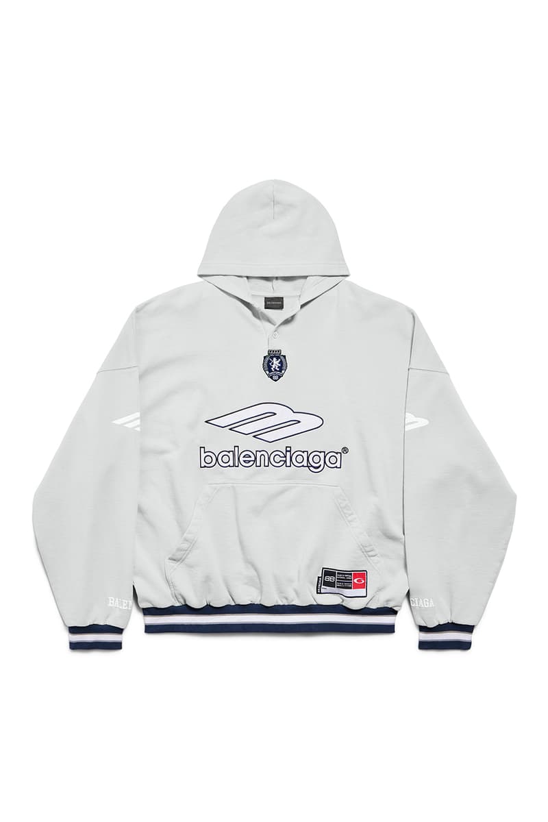 Balenciaga Spring 2026 Football Series Collection Release american football clothing jerseys satin shorts tracksuits