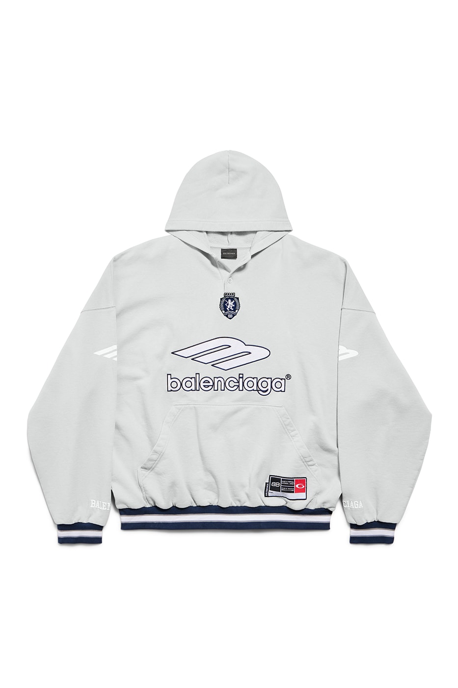 Balenciaga Spring 2026 Football Series Collection Release american football clothing jerseys satin shorts tracksuits