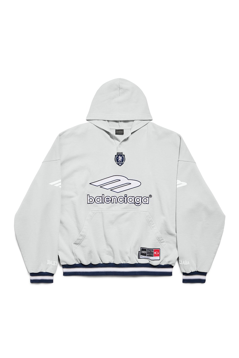 Balenciaga Spring 2026 Football Series Collection Release american football clothing jerseys satin shorts tracksuits