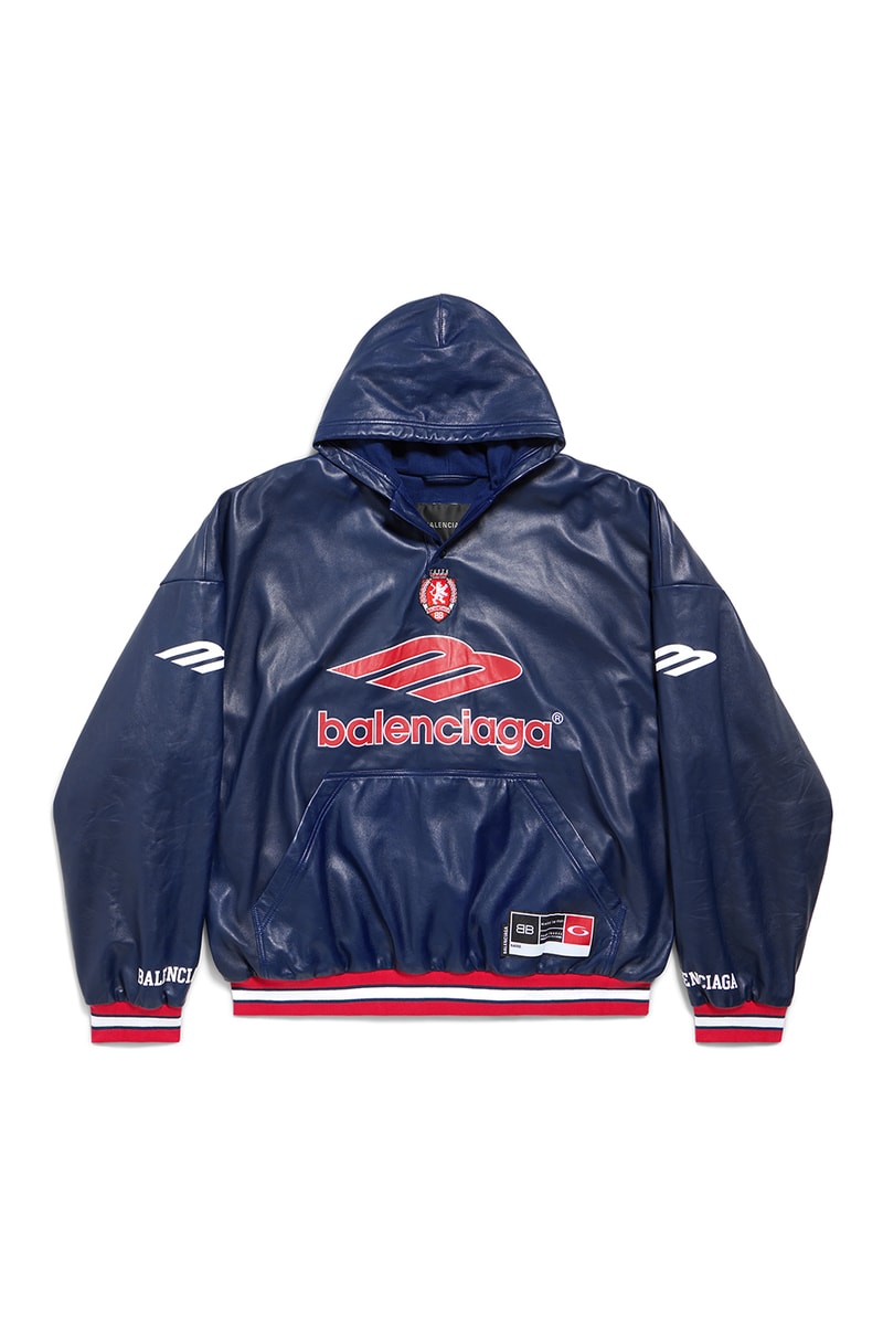 Balenciaga Spring 2026 Football Series Collection Release american football clothing jerseys satin shorts tracksuits
