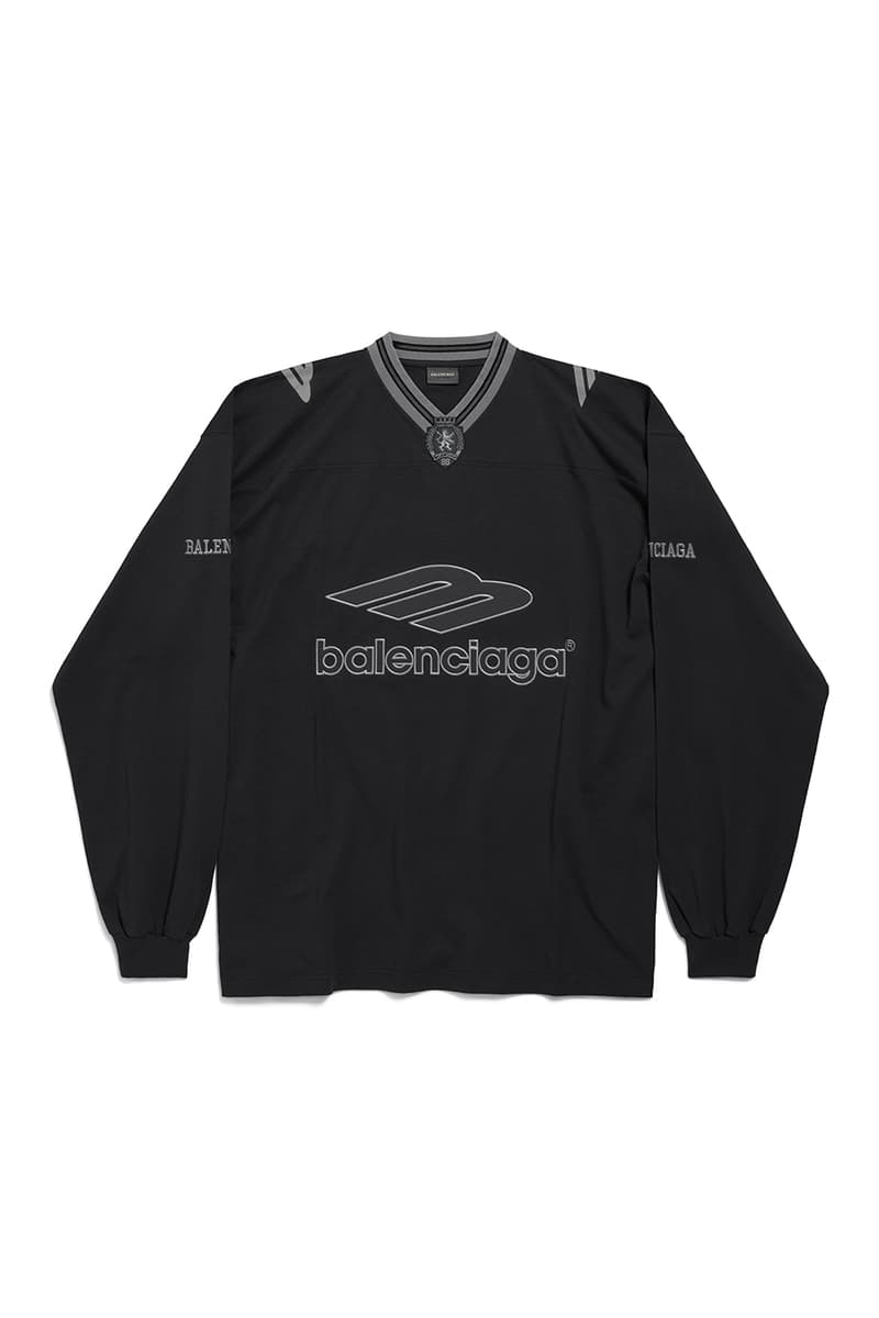 Balenciaga Spring 2026 Football Series Collection Release american football clothing jerseys satin shorts tracksuits