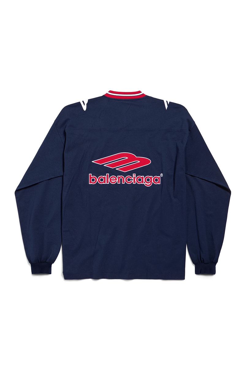 Balenciaga Spring 2026 Football Series Collection Release american football clothing jerseys satin shorts tracksuits