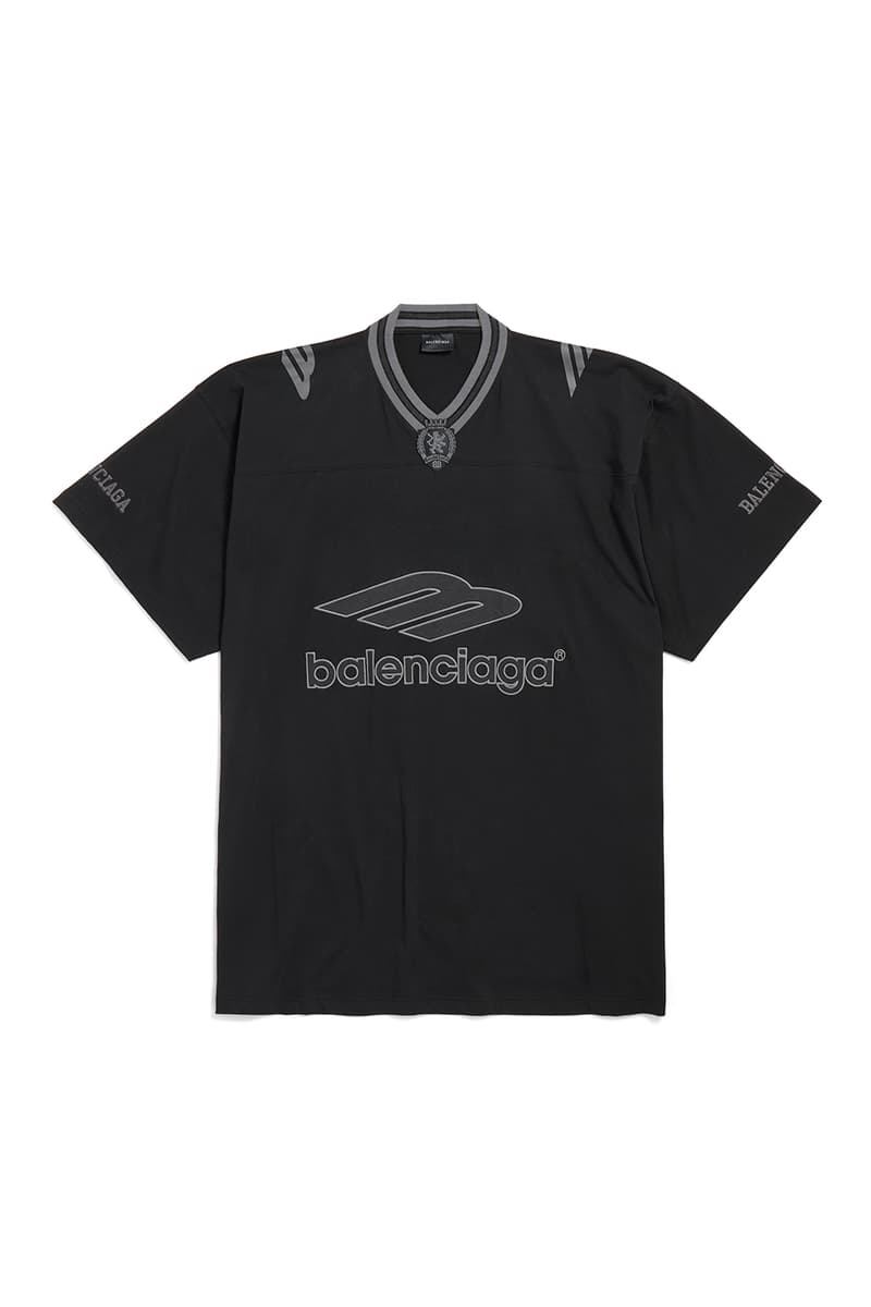 Balenciaga Spring 2026 Football Series Collection Release american football clothing jerseys satin shorts tracksuits