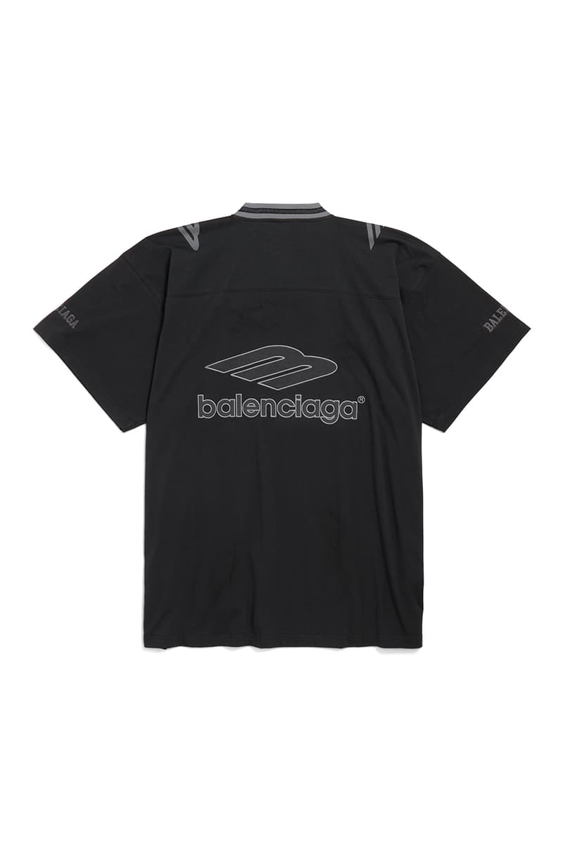 Balenciaga Spring 2026 Football Series Collection Release american football clothing jerseys satin shorts tracksuits
