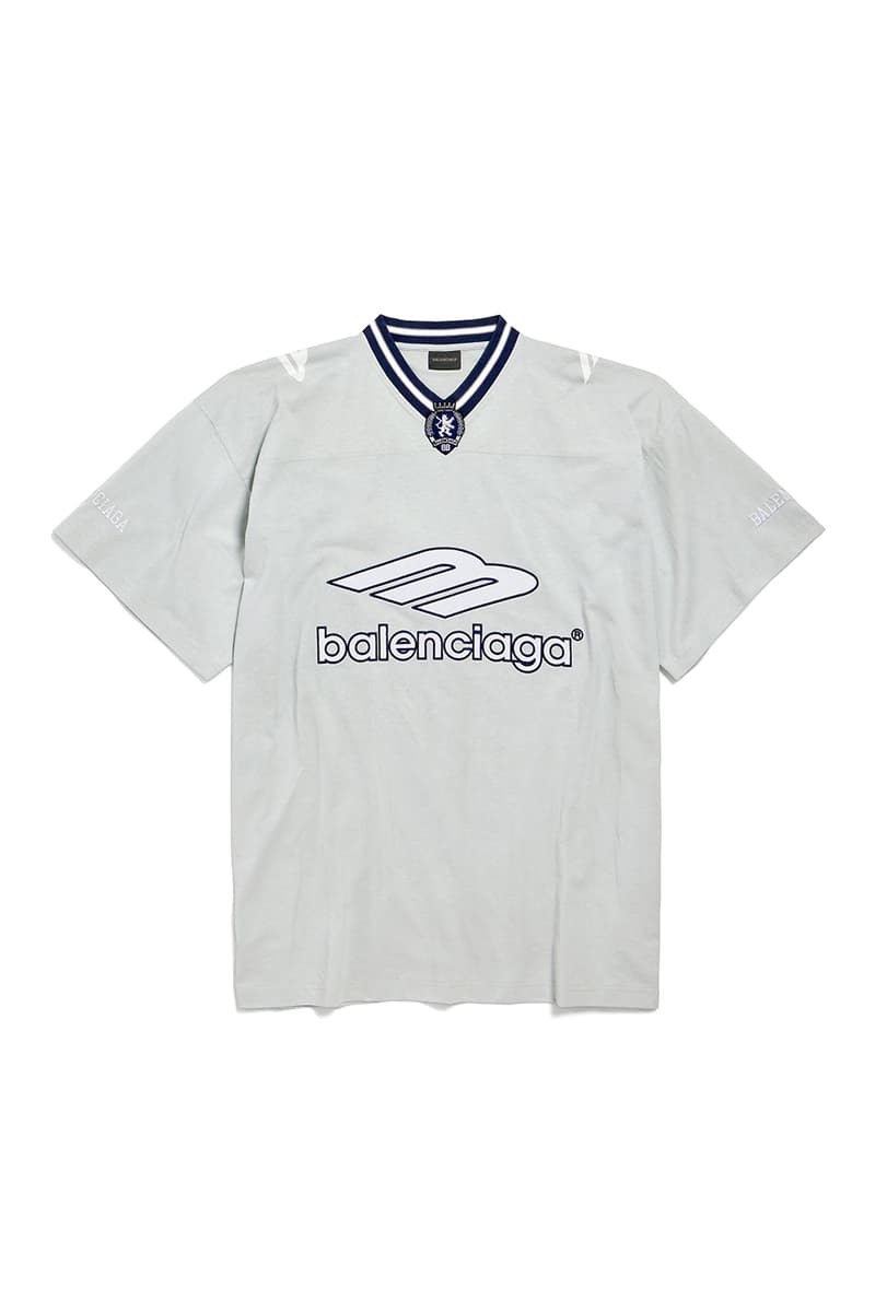 Balenciaga Spring 2026 Football Series Collection Release american football clothing jerseys satin shorts tracksuits
