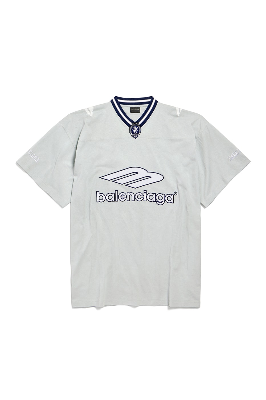 Balenciaga Spring 2026 Football Series Collection Release american football clothing jerseys satin shorts tracksuits