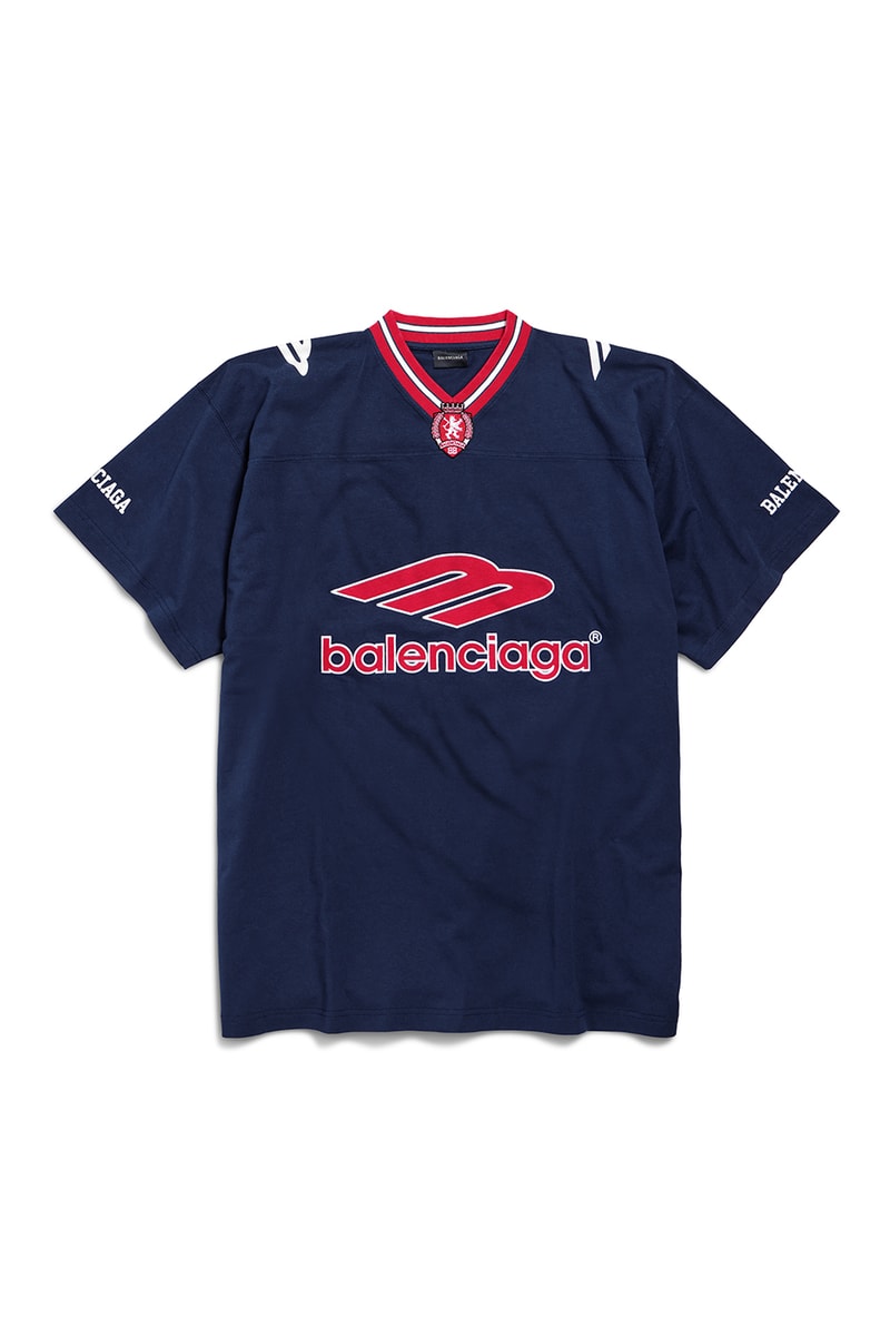 Balenciaga Spring 2026 Football Series Collection Release american football clothing jerseys satin shorts tracksuits