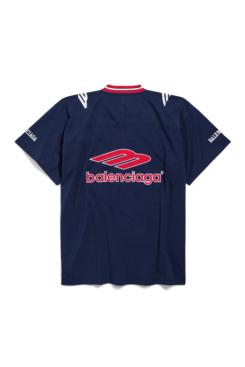 Balenciaga Spring 2026 Football Series Collection Release american football clothing jerseys satin shorts tracksuits