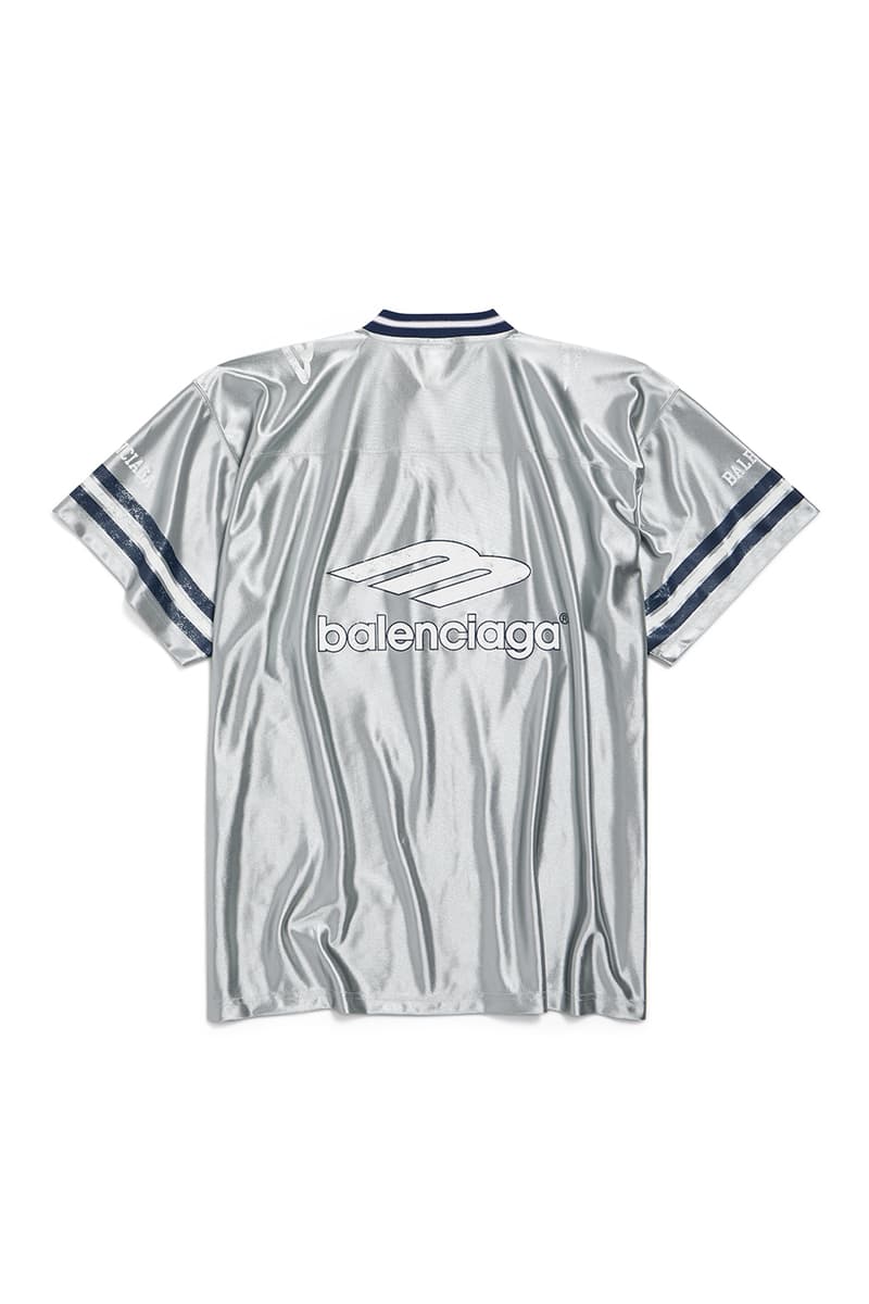 Balenciaga Spring 2026 Football Series Collection Release american football clothing jerseys satin shorts tracksuits