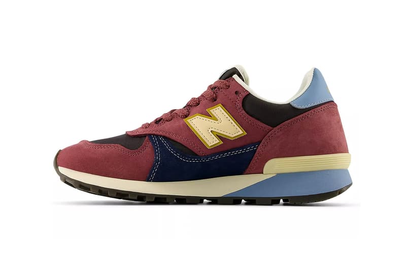 New Balance 475 "Washed Burgundy" U475WPA Release Info collection suede reflective details c-cap midsole pu rubber outsole sneaker aime leon dore