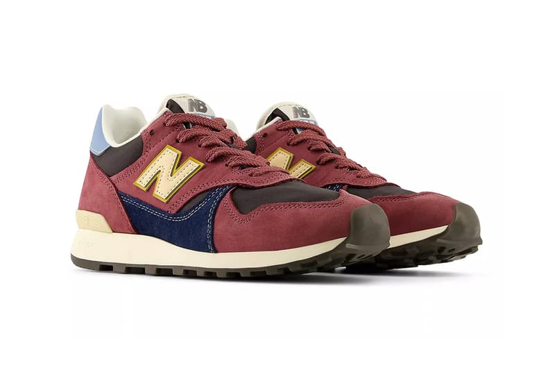 New Balance 475 "Washed Burgundy" U475WPA Release Info collection suede reflective details c-cap midsole pu rubber outsole sneaker aime leon dore