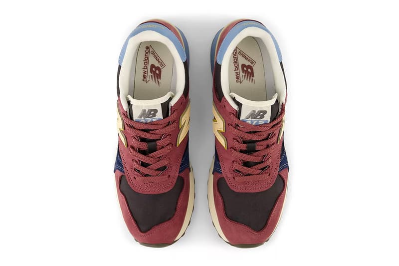 New Balance 475 "Washed Burgundy" U475WPA Release Info collection suede reflective details c-cap midsole pu rubber outsole sneaker aime leon dore