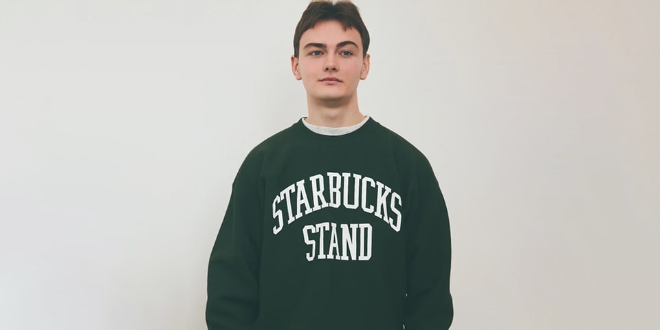 Starbucks Stand by BEAMS EXTRA Collection Release Info | Hypebeast STARBUCKS BEAMS Champion Crew Neck Sweat