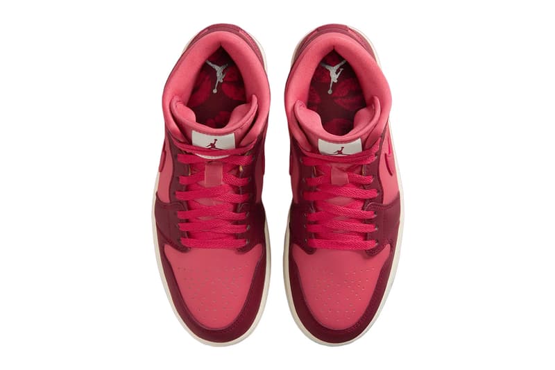 Air Jordan 1 Low Valentines Day IB7012-600 Air Jordan 1 Mid Valentines Day IB7018-600 Release Info