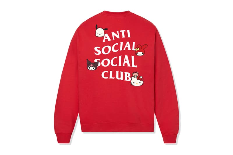 Anti Social Social Club ASSC Hello Kitty and Friends® Collaboration Holiday Collection Kuromi My Melody Badtz-Maru Pochacco Cinnamoroll Cogimyum release info