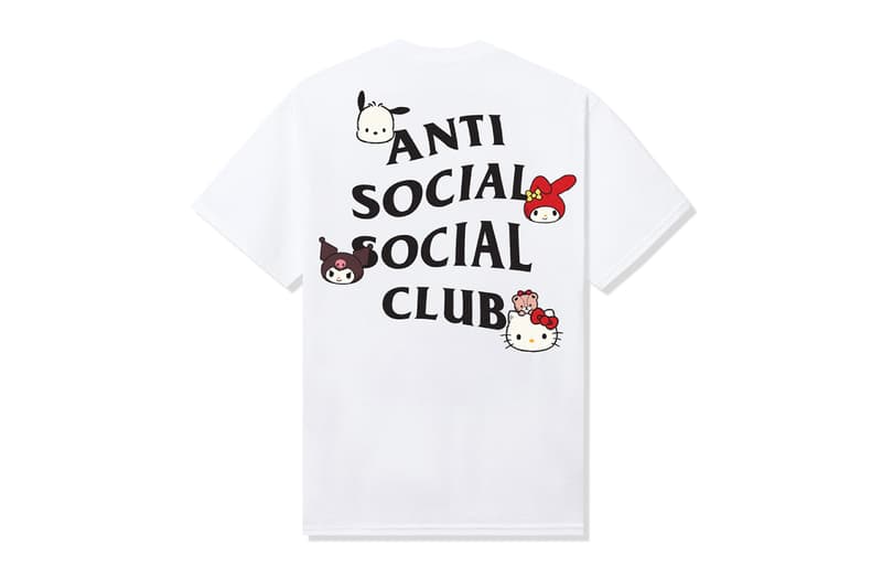 Anti Social Social Club ASSC Hello Kitty and Friends® Collaboration Holiday Collection Kuromi My Melody Badtz-Maru Pochacco Cinnamoroll Cogimyum release info