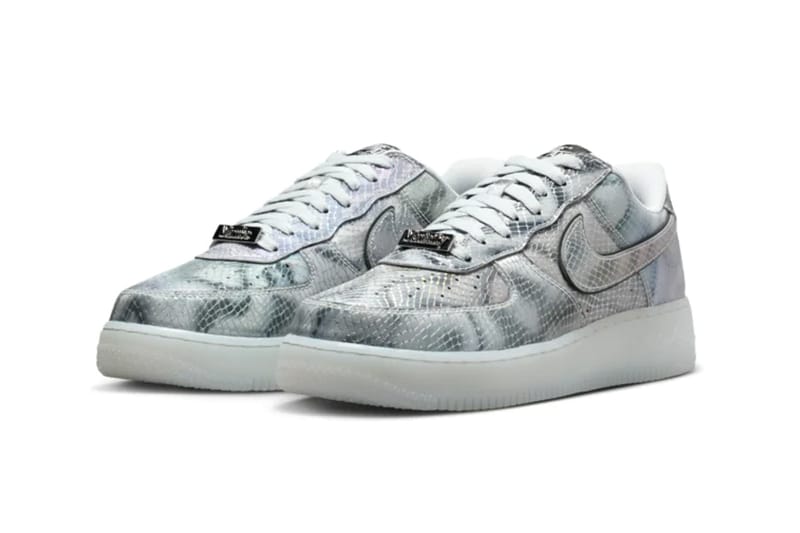 silver airforce ones