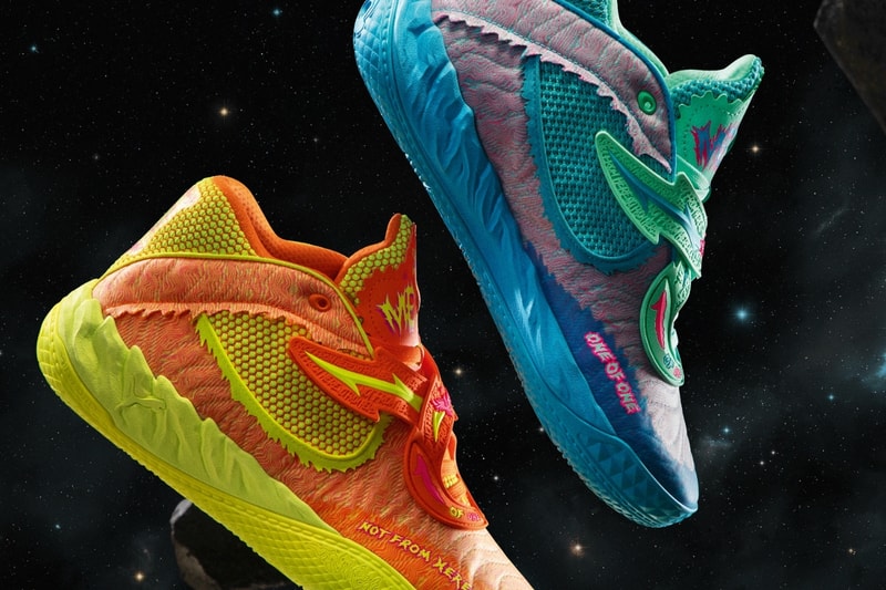 Lamelo Ball  PUMA 'Rick & Morty' MB.05 312130-01 Rickie Orange-Electric Peppermint Release Info