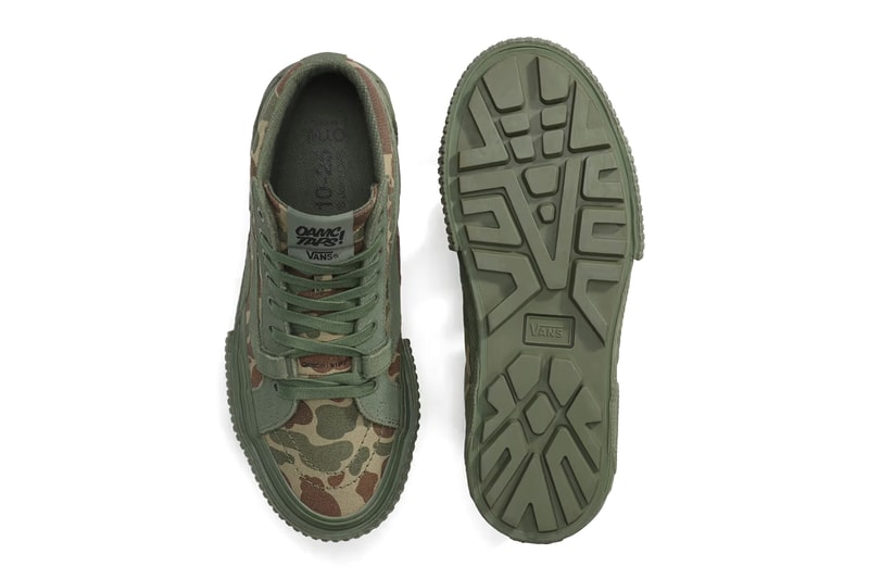 OTW by Vans×ダブルタップス×OAMCのスニーカー、凹凸ソールのカモ柄「SK8-Hi」 画像 1