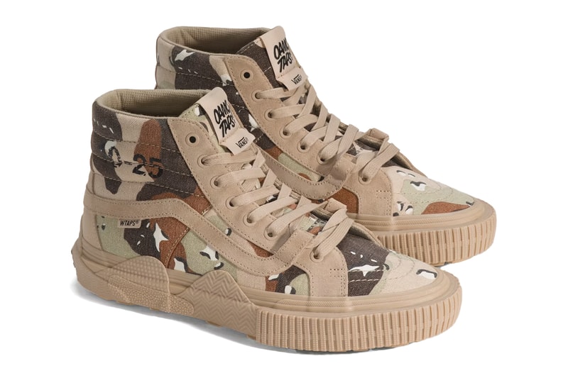 OTW by Vans×ダブルタップス×OAMCのスニーカー、凹凸ソールのカモ柄「SK8-Hi」 画像 2