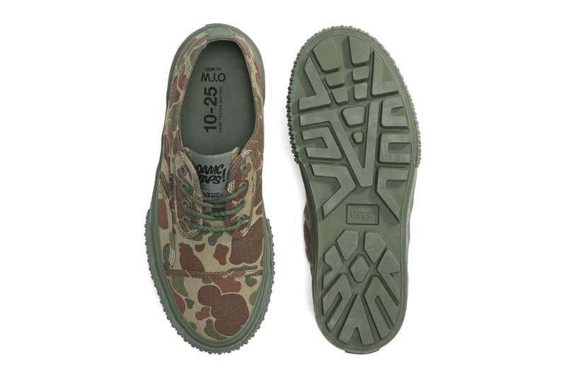 OTW by Vans OAMC WTAPS Collection Sk8-Hi GL Lug Seylynn Lug Black Duck Camo Desert Camo Release Info