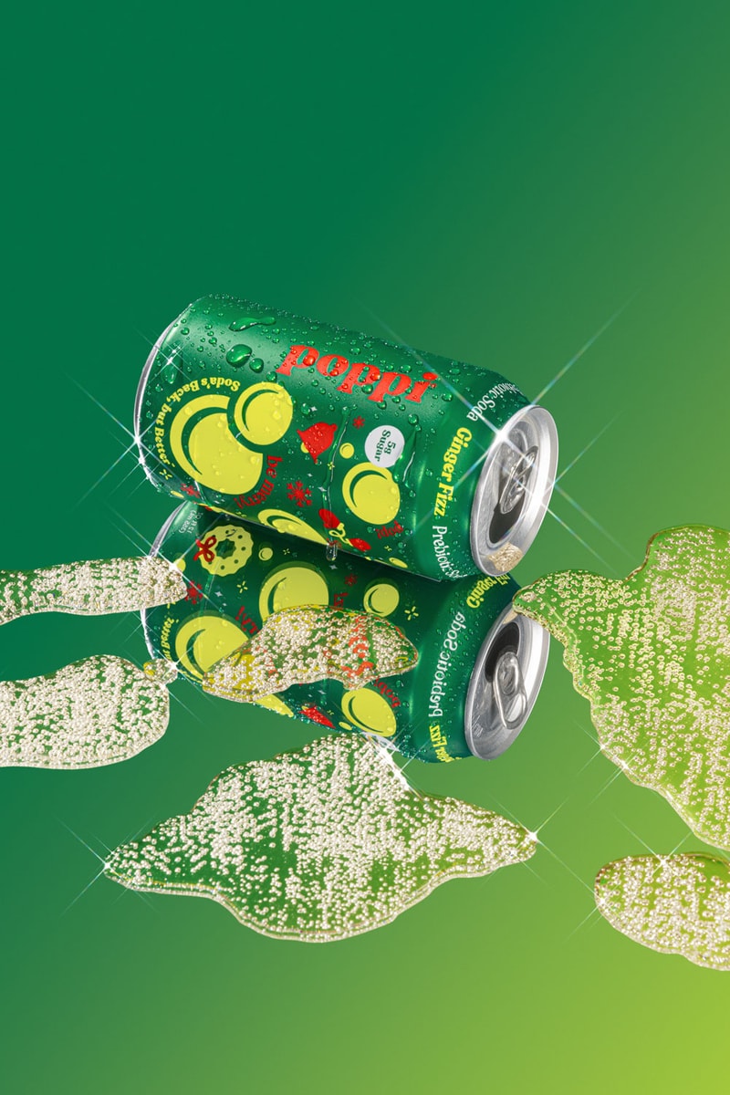 poppi holiday 2025 hypebae prebiotic soda cranberry fizz ginger fizz virtual party 