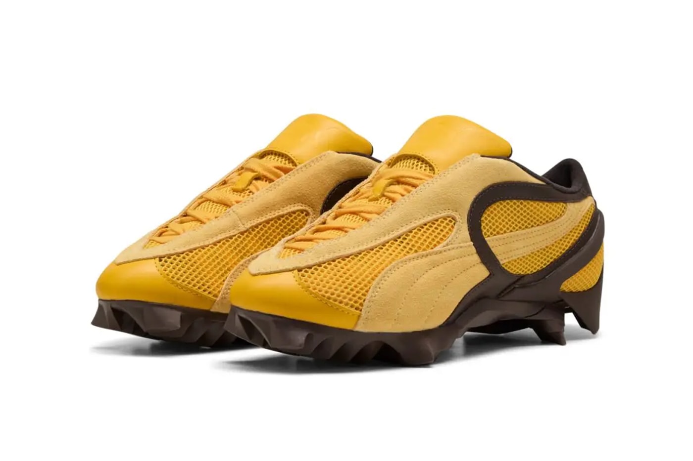 PUMA Beisser "Yellow Sizzle" 402959-03 Release Info archival silhouette lugs spikes soccer football ballerina shoe 