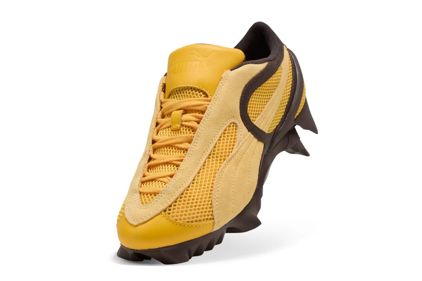 PUMA Beisser "Yellow Sizzle" 402959-03 Release Info archival silhouette lugs spikes soccer football ballerina shoe 