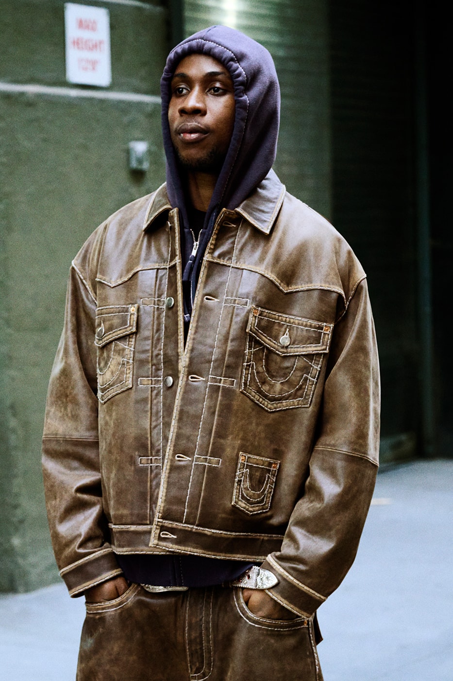Supreme x True Religion Fall 2025 Collaboration denim jeans release info Leather Trucker Jacket, Puffer Jacket, L/S Shirt, Polo, Zip Up Hooded Sweatshirt, Leather Pant, Cargo Pant, Sweatpant, Earflap 5-Panel, 6-Panel and Beanie