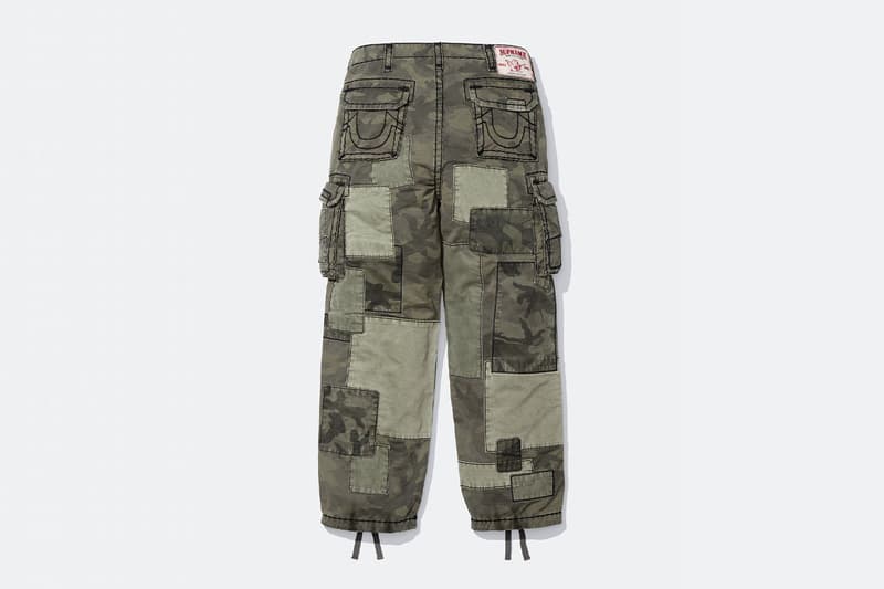 Supreme x True Religion Fall 2025 Collaboration denim jeans release info Leather Trucker Jacket, Puffer Jacket, L/S Shirt, Polo, Zip Up Hooded Sweatshirt, Leather Pant, Cargo Pant, Sweatpant, Earflap 5-Panel, 6-Panel and Beanie