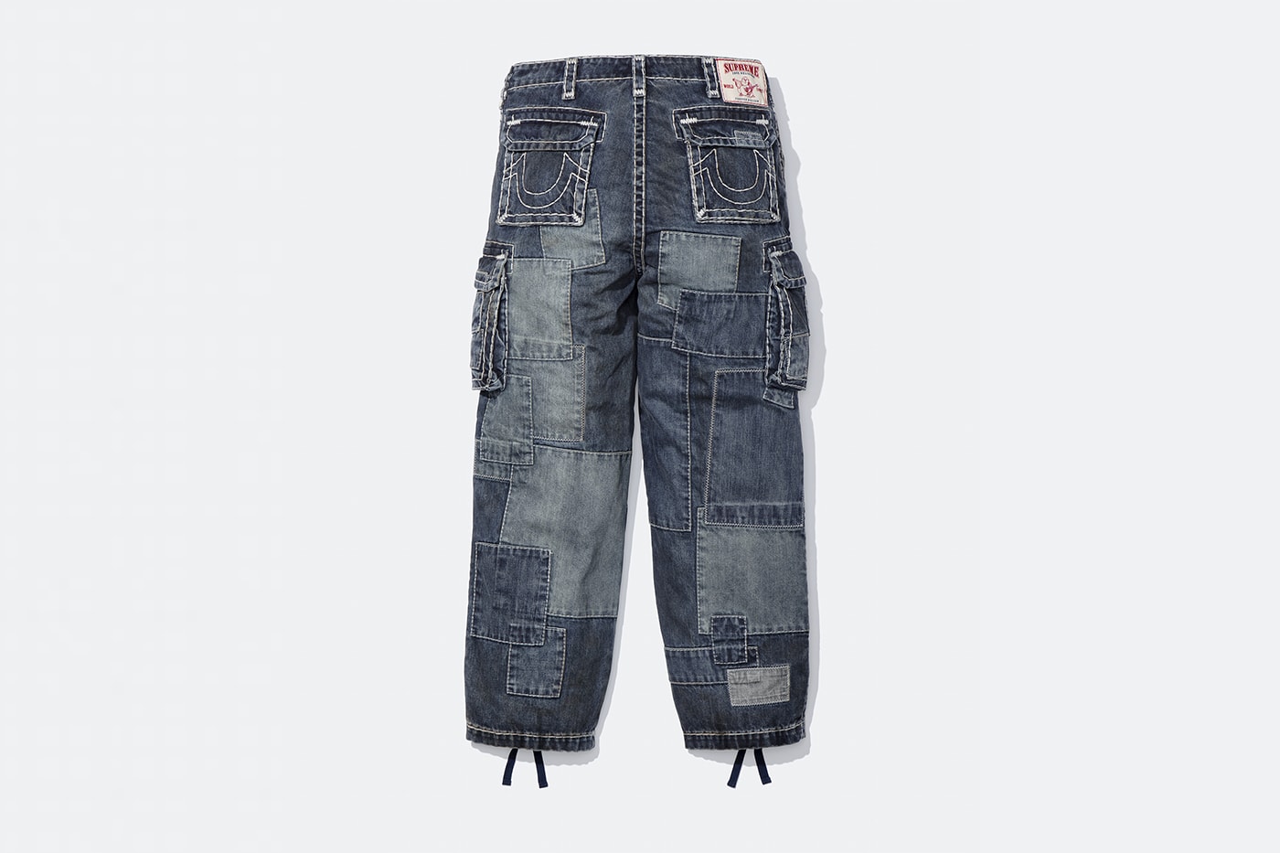 Supreme x True Religion Fall 2025 Collaboration denim jeans release info Leather Trucker Jacket, Puffer Jacket, L/S Shirt, Polo, Zip Up Hooded Sweatshirt, Leather Pant, Cargo Pant, Sweatpant, Earflap 5-Panel, 6-Panel and Beanie