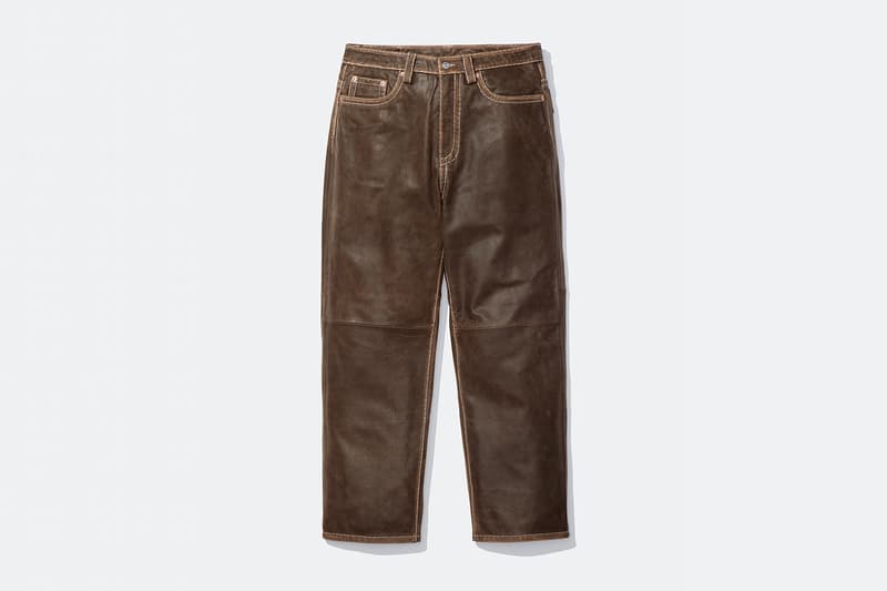 Supreme x True Religion Fall 2025 Collaboration denim jeans release info Leather Trucker Jacket, Puffer Jacket, L/S Shirt, Polo, Zip Up Hooded Sweatshirt, Leather Pant, Cargo Pant, Sweatpant, Earflap 5-Panel, 6-Panel and Beanie