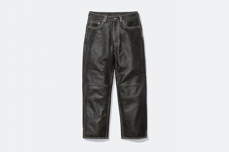 Supreme x True Religion Fall 2025 Collaboration denim jeans release info Leather Trucker Jacket, Puffer Jacket, L/S Shirt, Polo, Zip Up Hooded Sweatshirt, Leather Pant, Cargo Pant, Sweatpant, Earflap 5-Panel, 6-Panel and Beanie