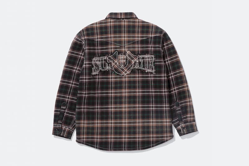 Supreme x True Religion Fall 2025 Collaboration denim jeans release info Leather Trucker Jacket, Puffer Jacket, L/S Shirt, Polo, Zip Up Hooded Sweatshirt, Leather Pant, Cargo Pant, Sweatpant, Earflap 5-Panel, 6-Panel and Beanie